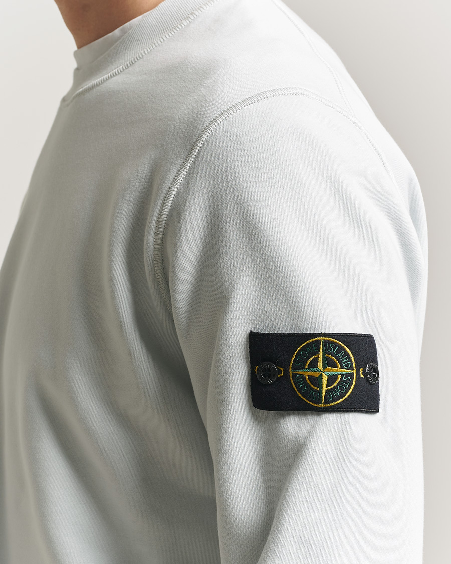 Hombres | Jerséis y prendas de punto | Stone Island | Garment Dyed Fleece Sweatshirt Sky Blue