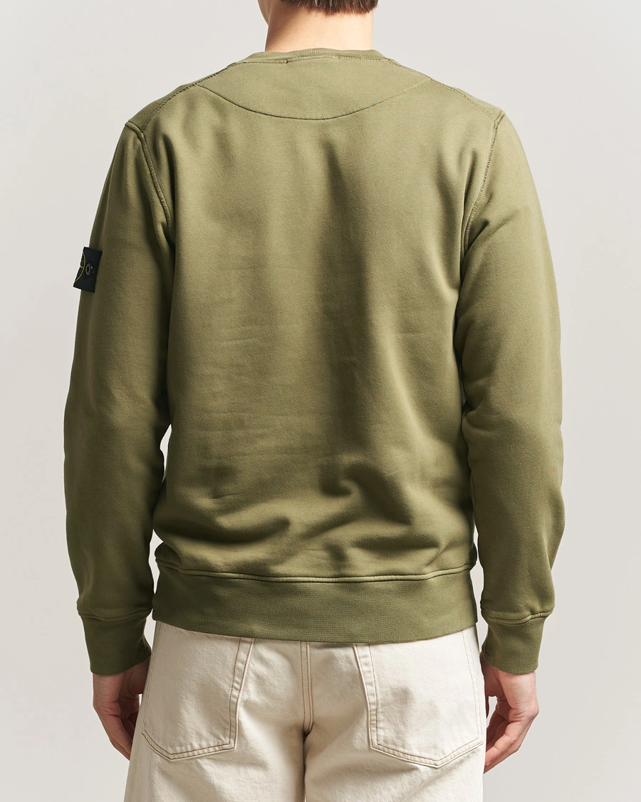 Hombres | Jerséis y prendas de punto | Stone Island | Garment Dyed Fleece Sweatshirt Military Green