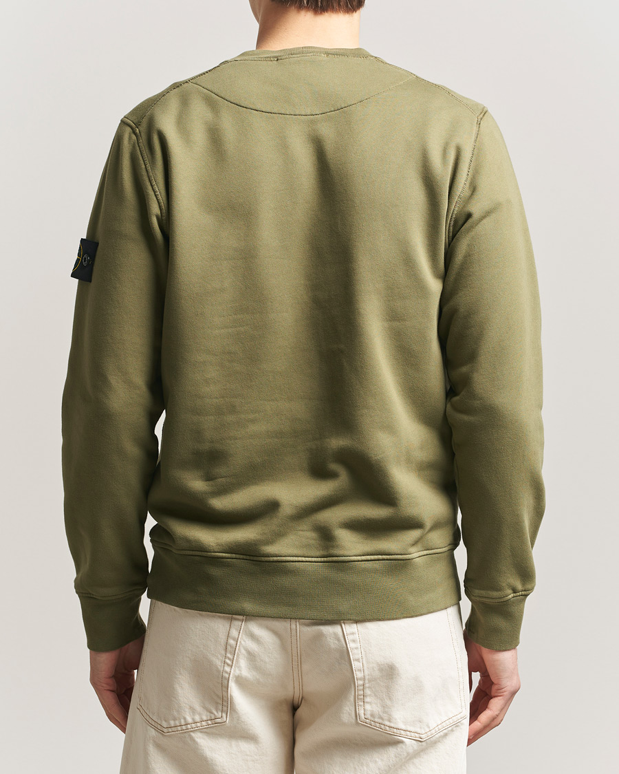 Hombres | Jerséis y prendas de punto | Stone Island | Garment Dyed Fleece Sweatshirt Military Green