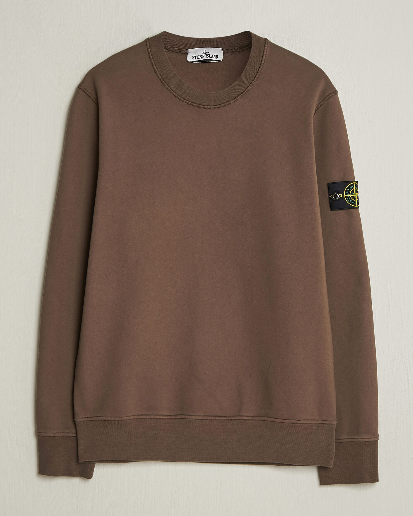 Hombres | Jerséis y prendas de punto | Stone Island | Garment Dyed Fleece Sweatshirt Umber