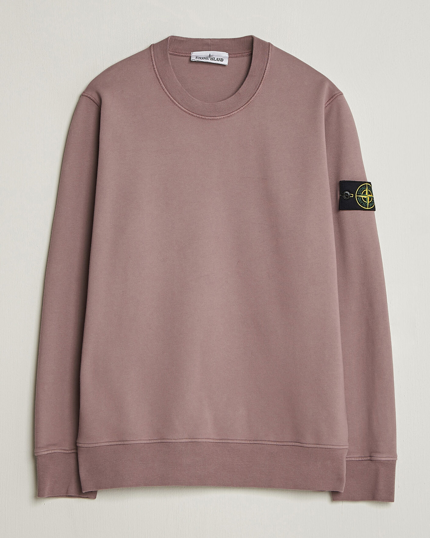 Hombres | Jerséis y prendas de punto | Stone Island | Garment Dyed Fleece Sweatshirt Purple Grey
