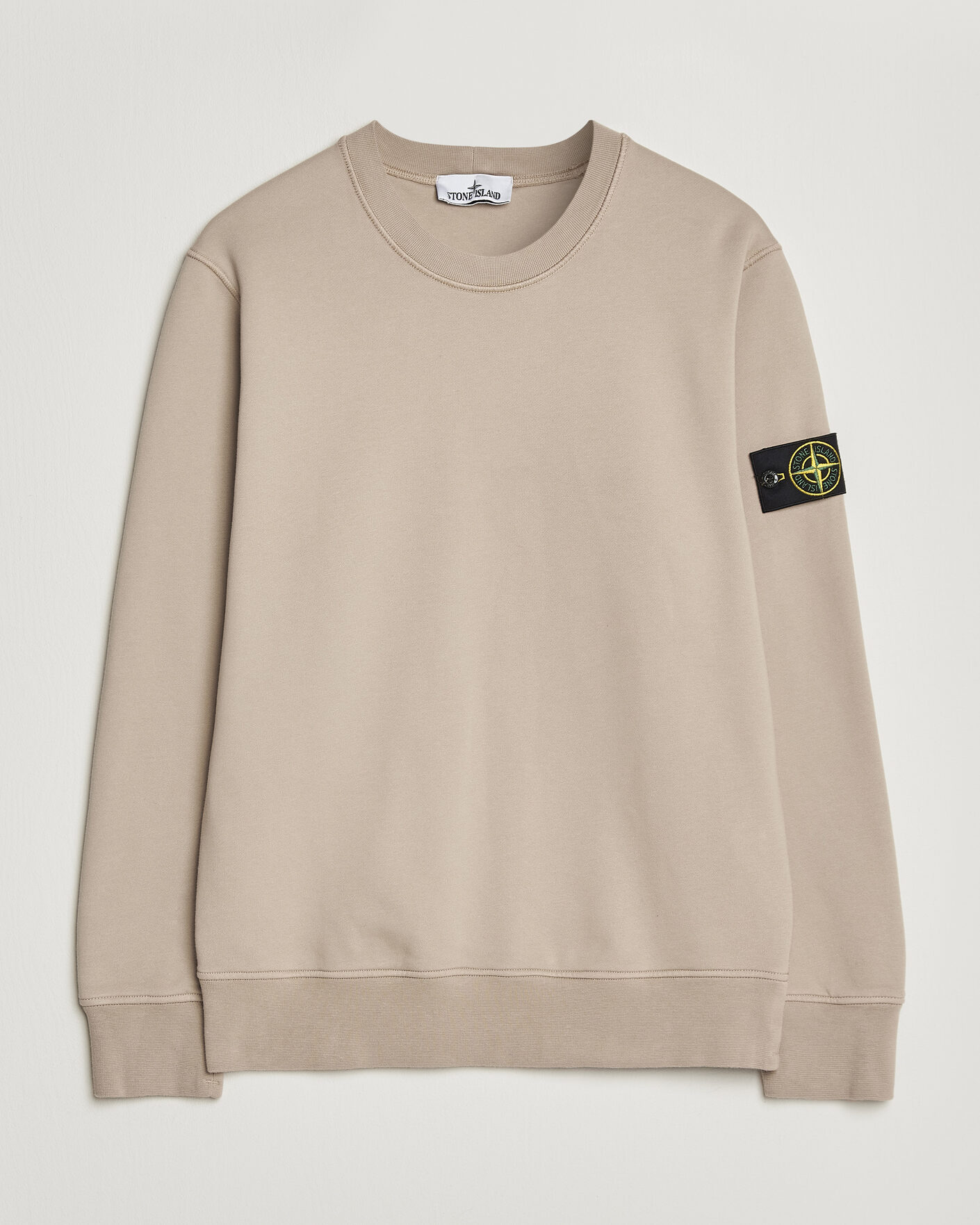 Hombres | Jerséis y prendas de punto | Stone Island | Garment Dyed Fleece Sweatshirt Desert