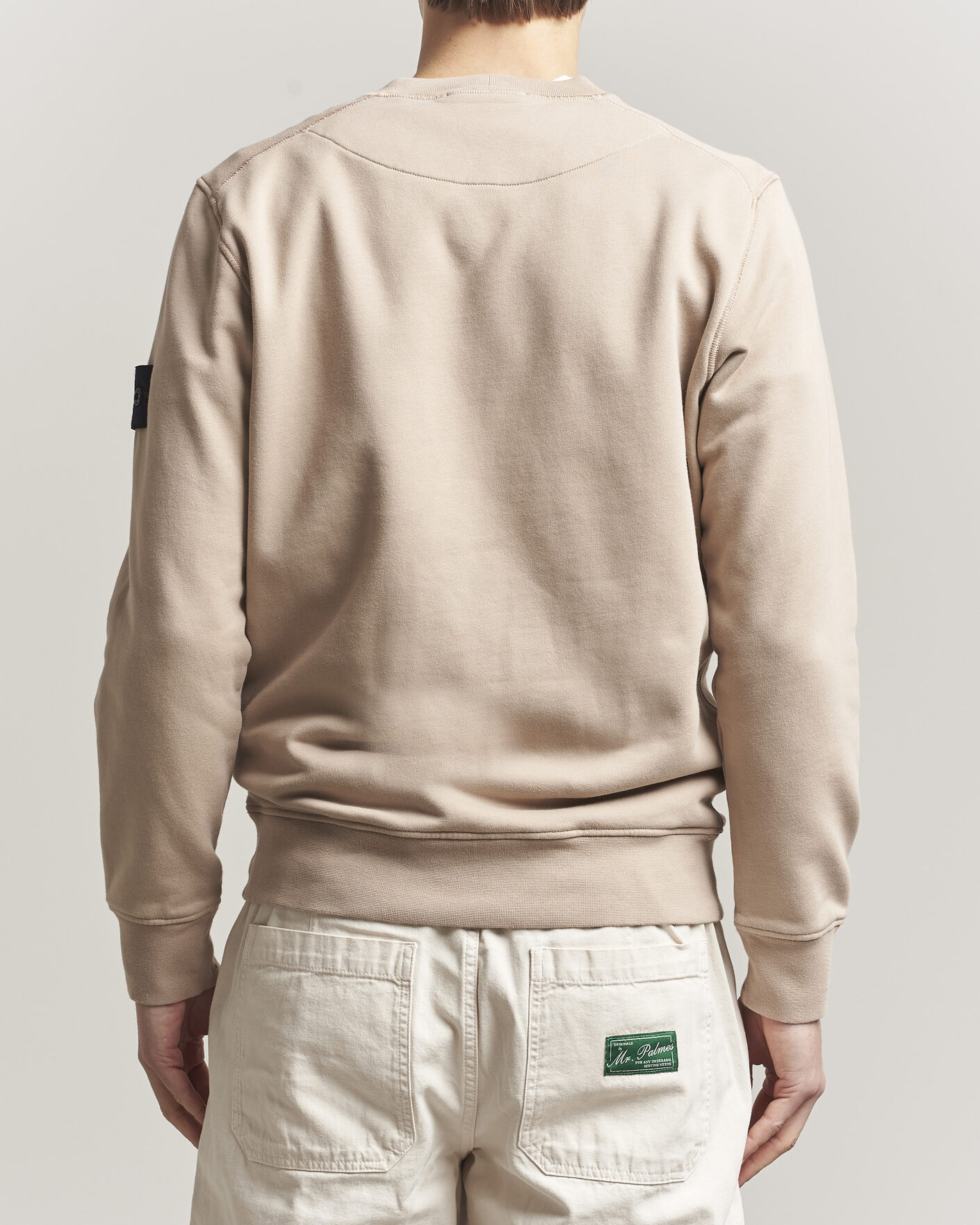 Hombres | Jerséis y prendas de punto | Stone Island | Garment Dyed Fleece Sweatshirt Desert