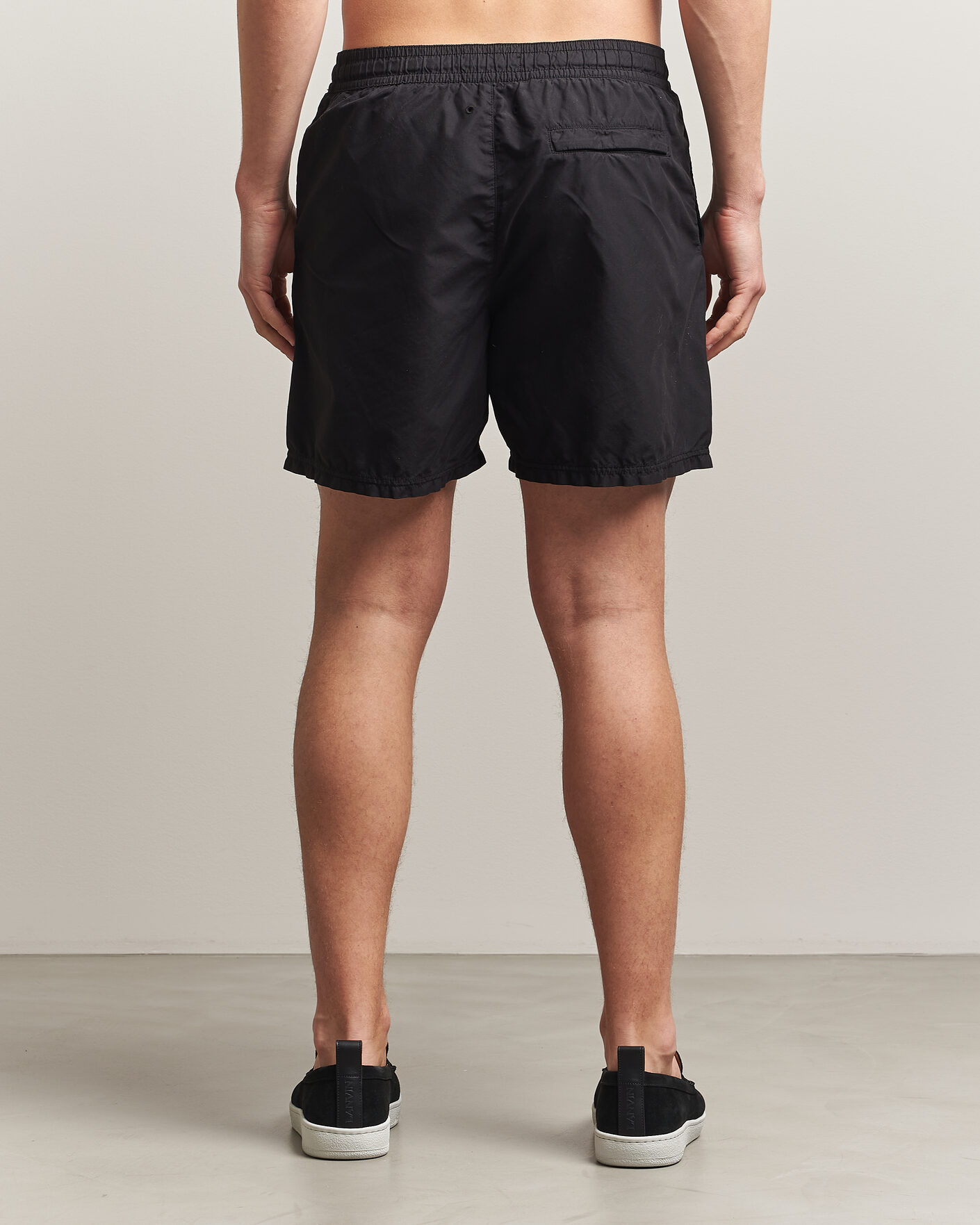 Hombres | Bañadores | Stone Island | Brushed Nylon Swimshorts Black