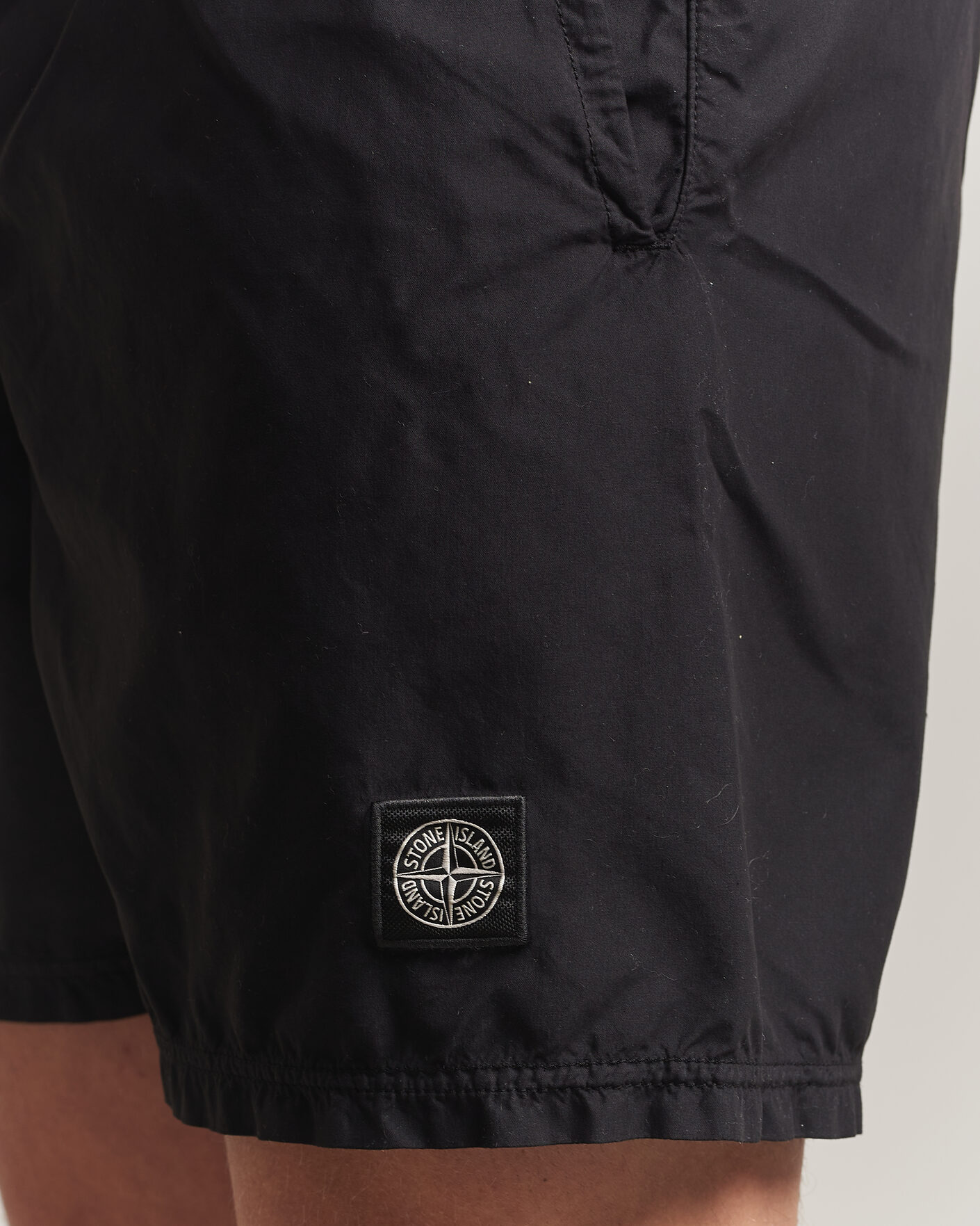 Hombres | Bañadores | Stone Island | Brushed Nylon Swimshorts Black