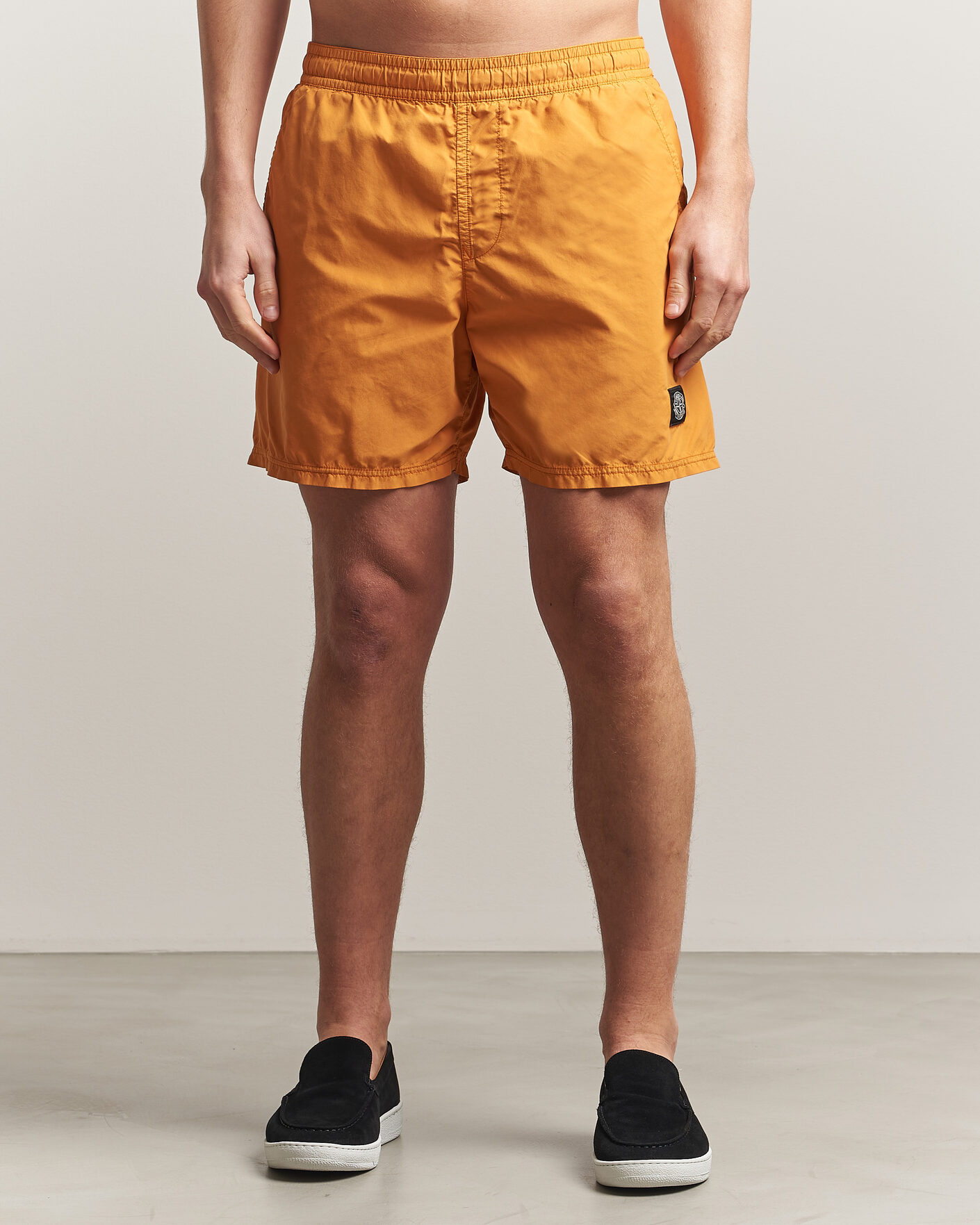 Hombres | Bañadores | Stone Island | Brushed Nylon Swimshorts Tangerine