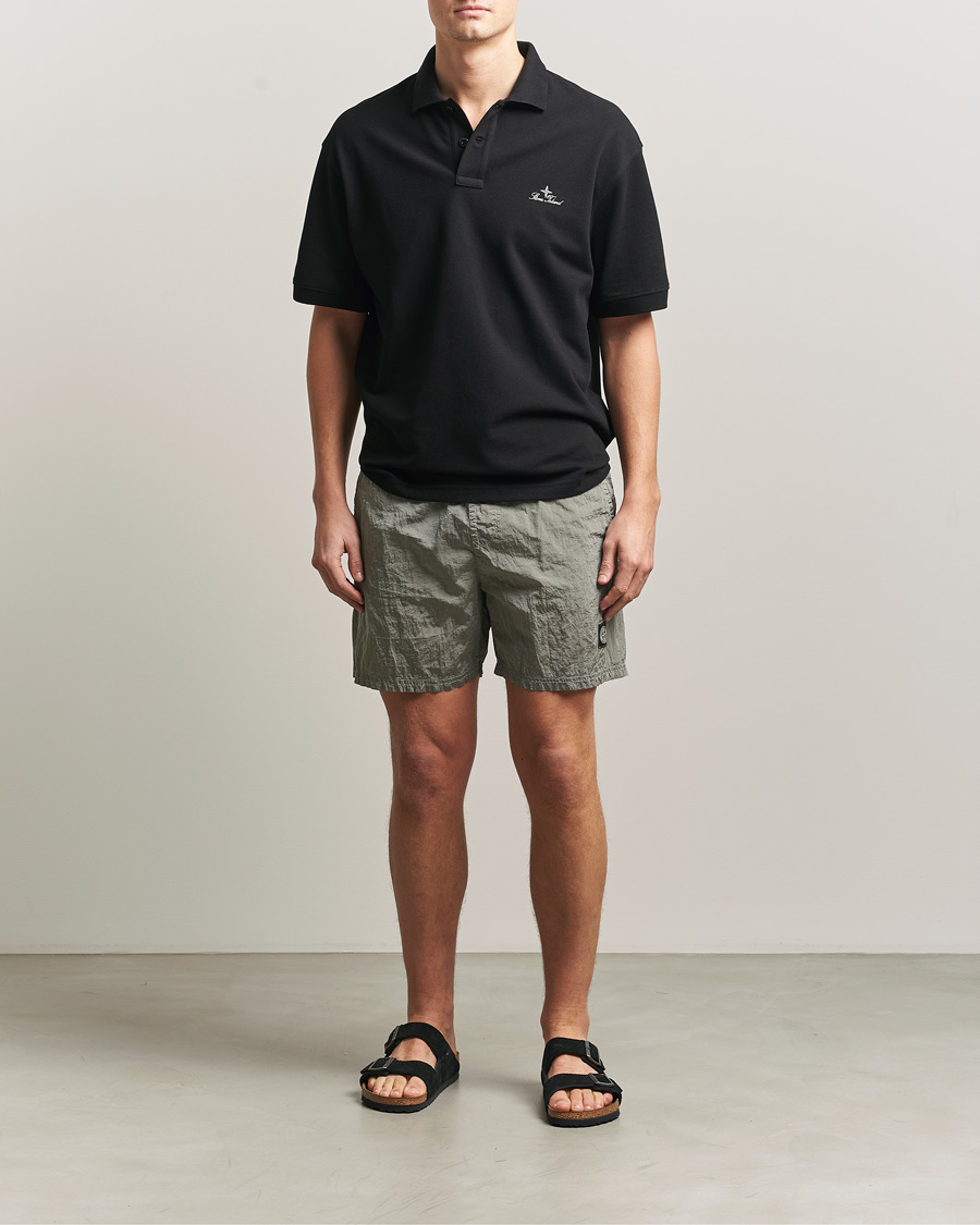 Hombres | Bañadores | Stone Island | Nylon Metal Econyl Swimshorts Pearl Grey