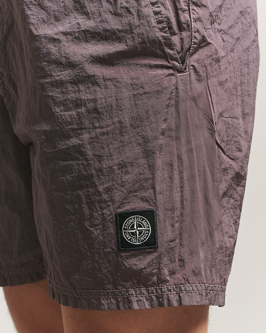 Hombres | Bañadores | Stone Island | Nylon Metal Econyl Swimshorts Purple Grey