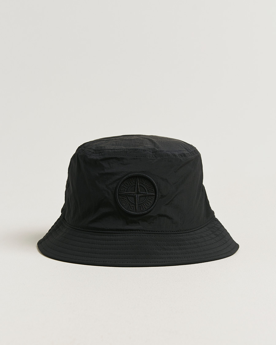 Hombres | Sombreros y gorras | Stone Island | Nylon Metal Bucket Hat Black
