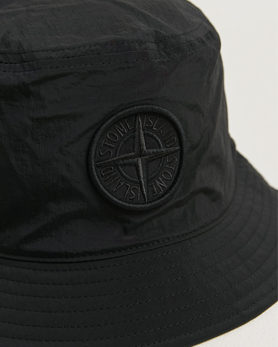 Hombres | Sombreros y gorras | Stone Island | Nylon Metal Bucket Hat Black