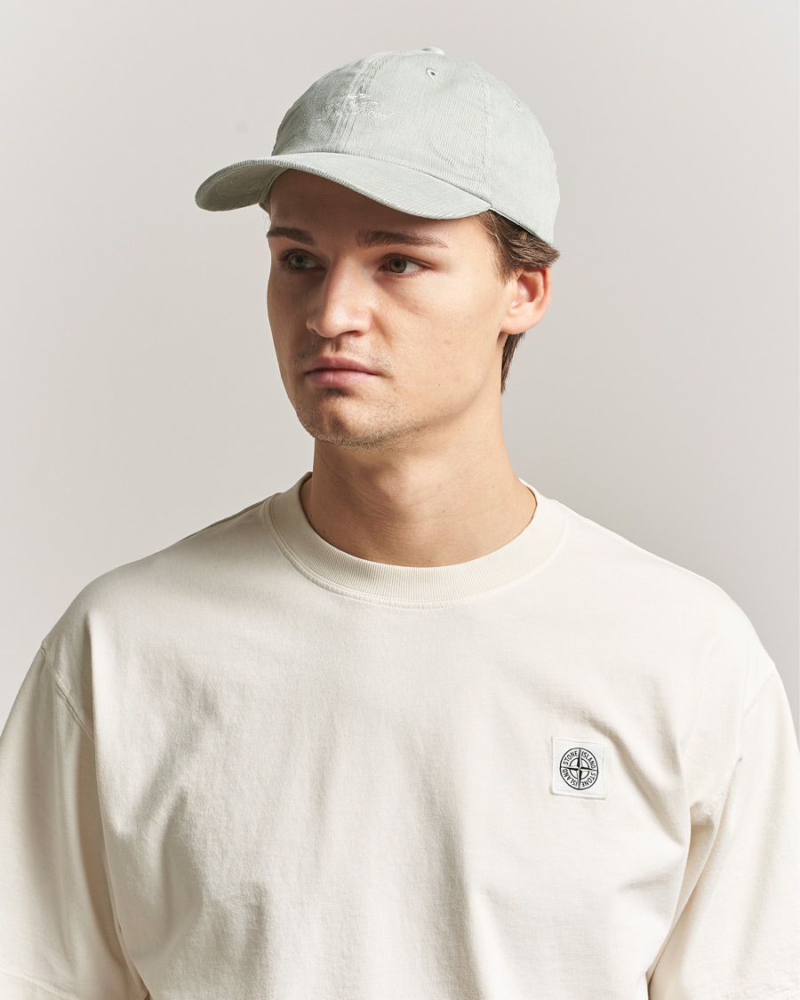 Hombres | Sombreros y gorras | Stone Island | Micro Cord Cotton Cap Sage