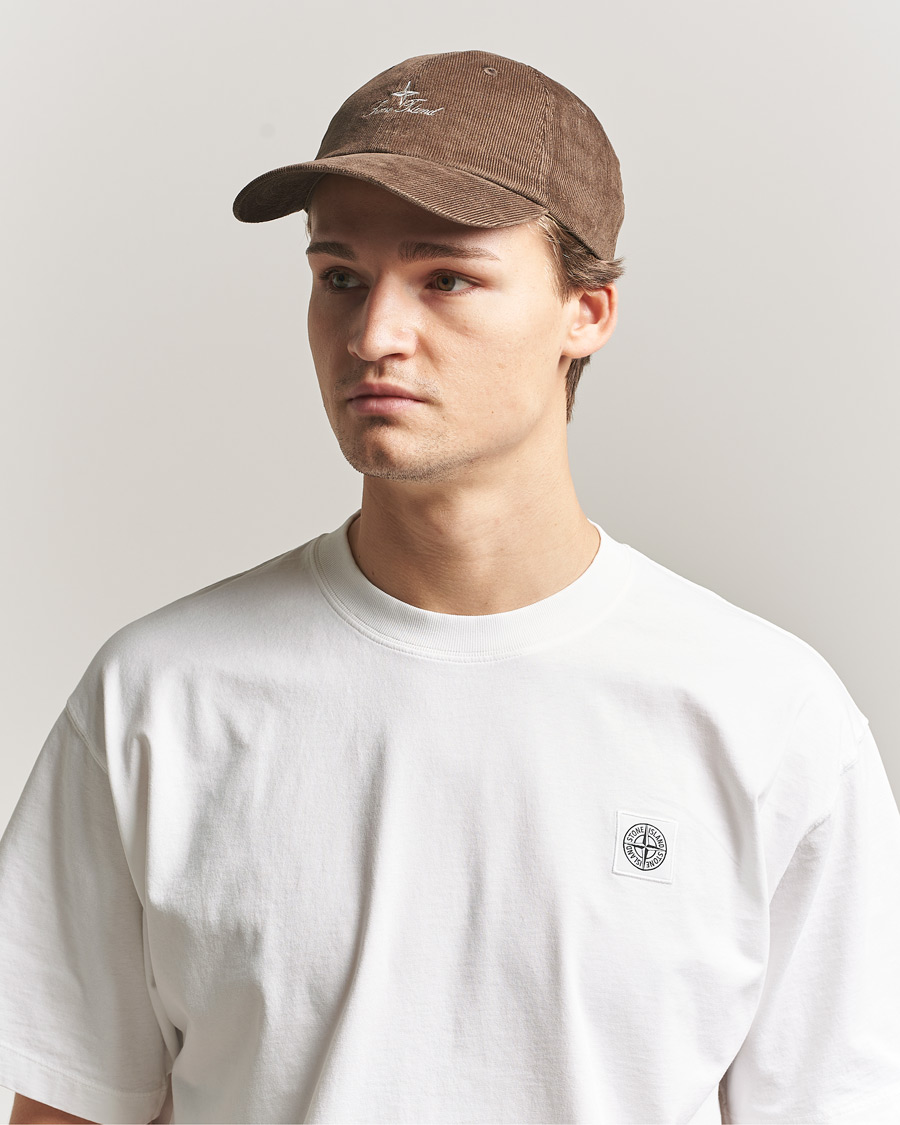 Hombres | Sombreros y gorras | Stone Island | Micro Cord Cotton Cap Umber