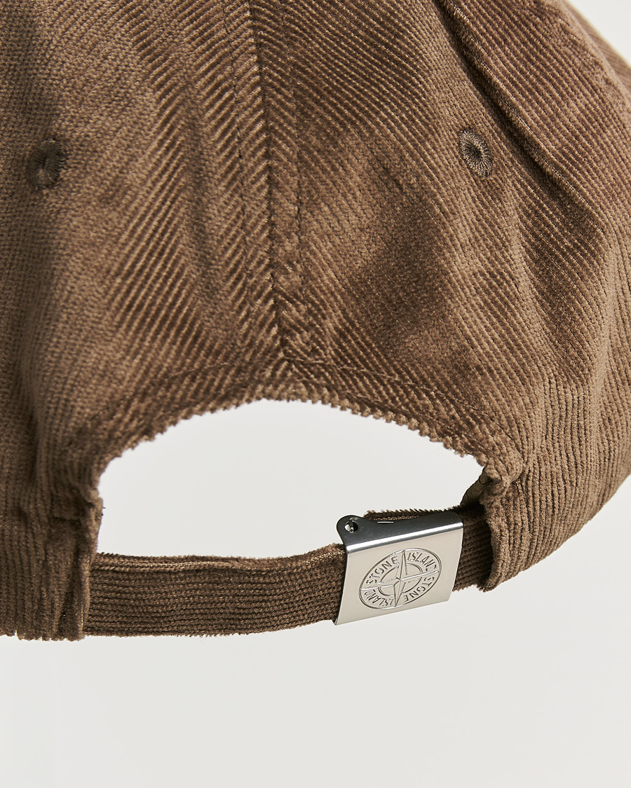 Hombres | Sombreros y gorras | Stone Island | Micro Cord Cotton Cap Umber