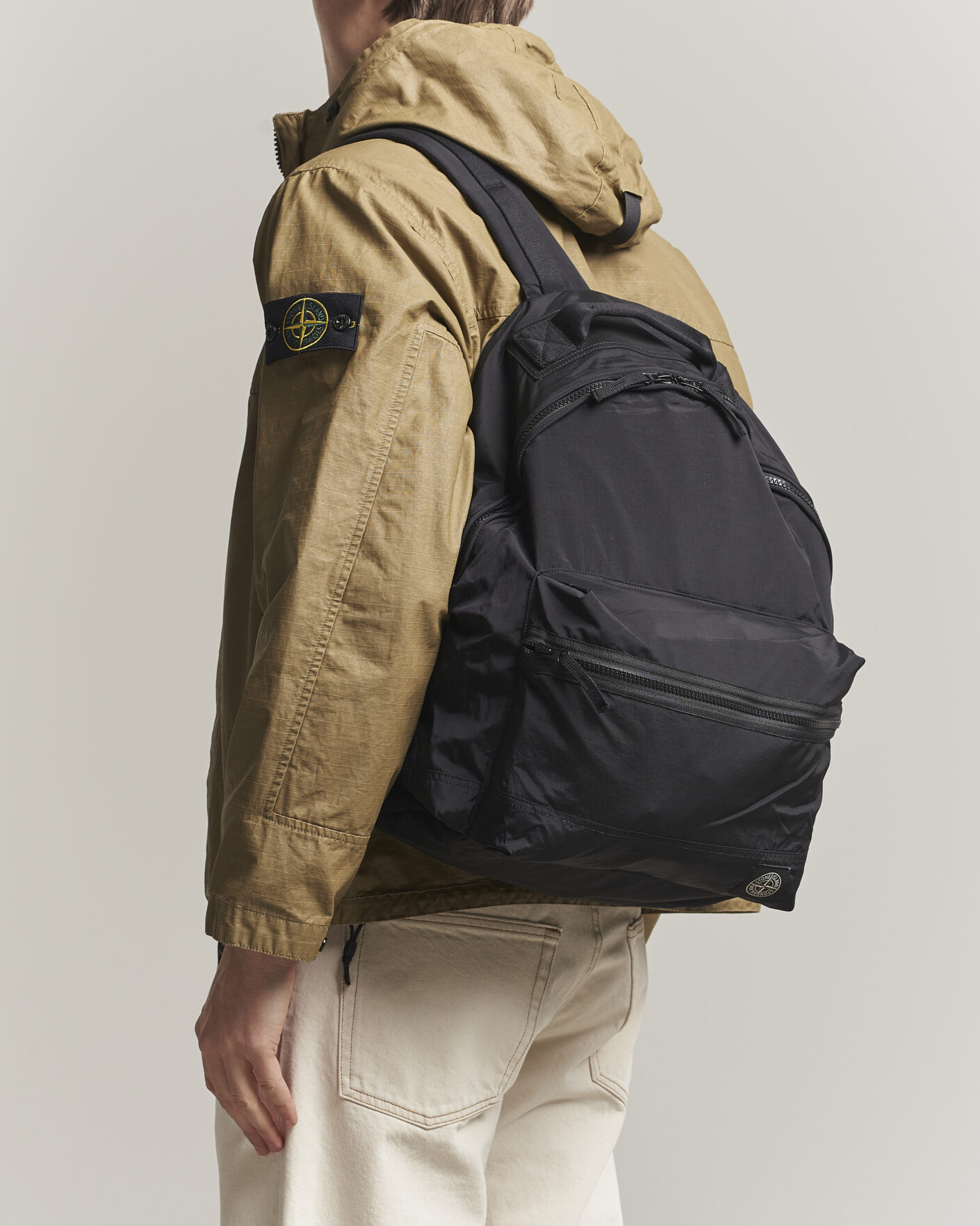 Hombres | Bolsos | Stone Island | Nylon Metal Backpack Black