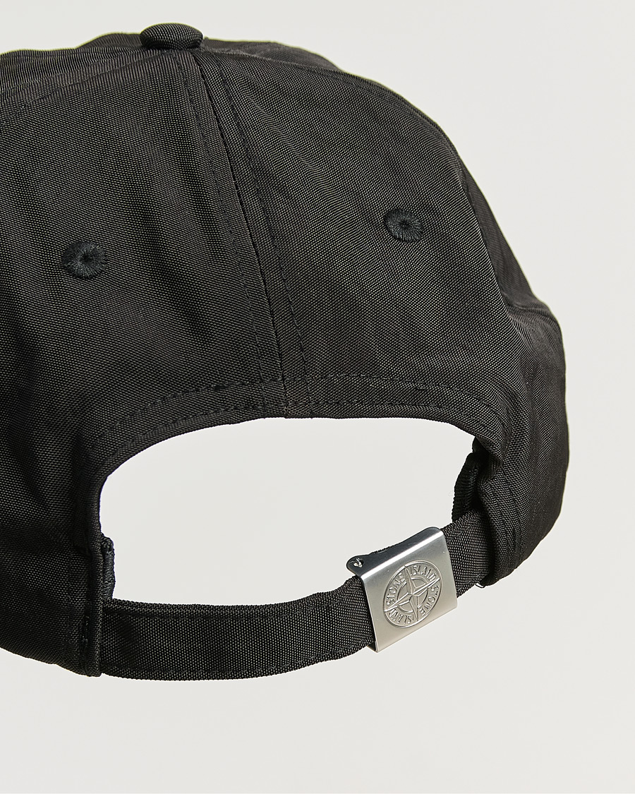 Hombres | Sombreros y gorras | Stone Island | Nylon Oxford Cap Black