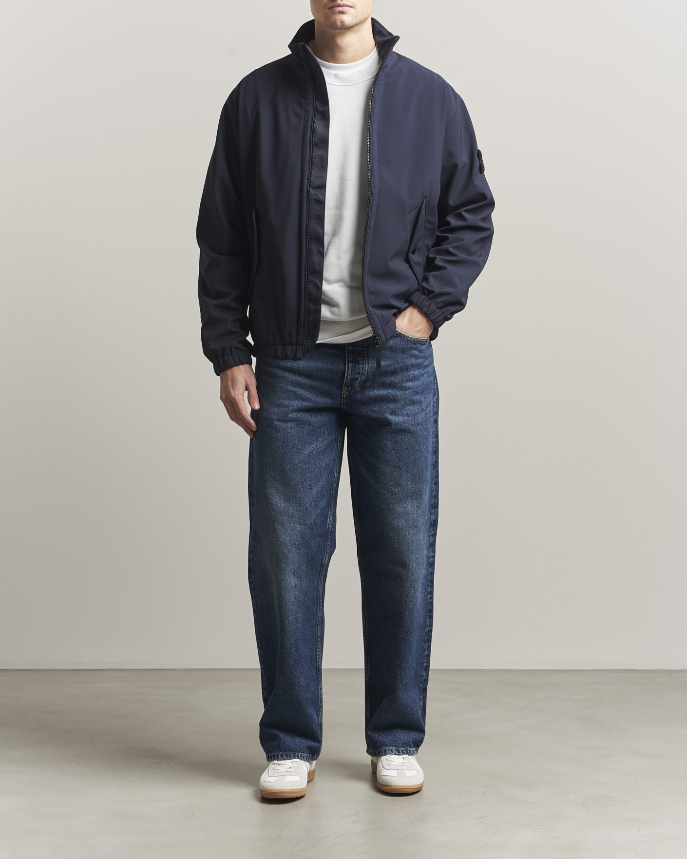 Hombres | Abrigos y chaquetas | Stone Island | Soft Shell Jacket Navy