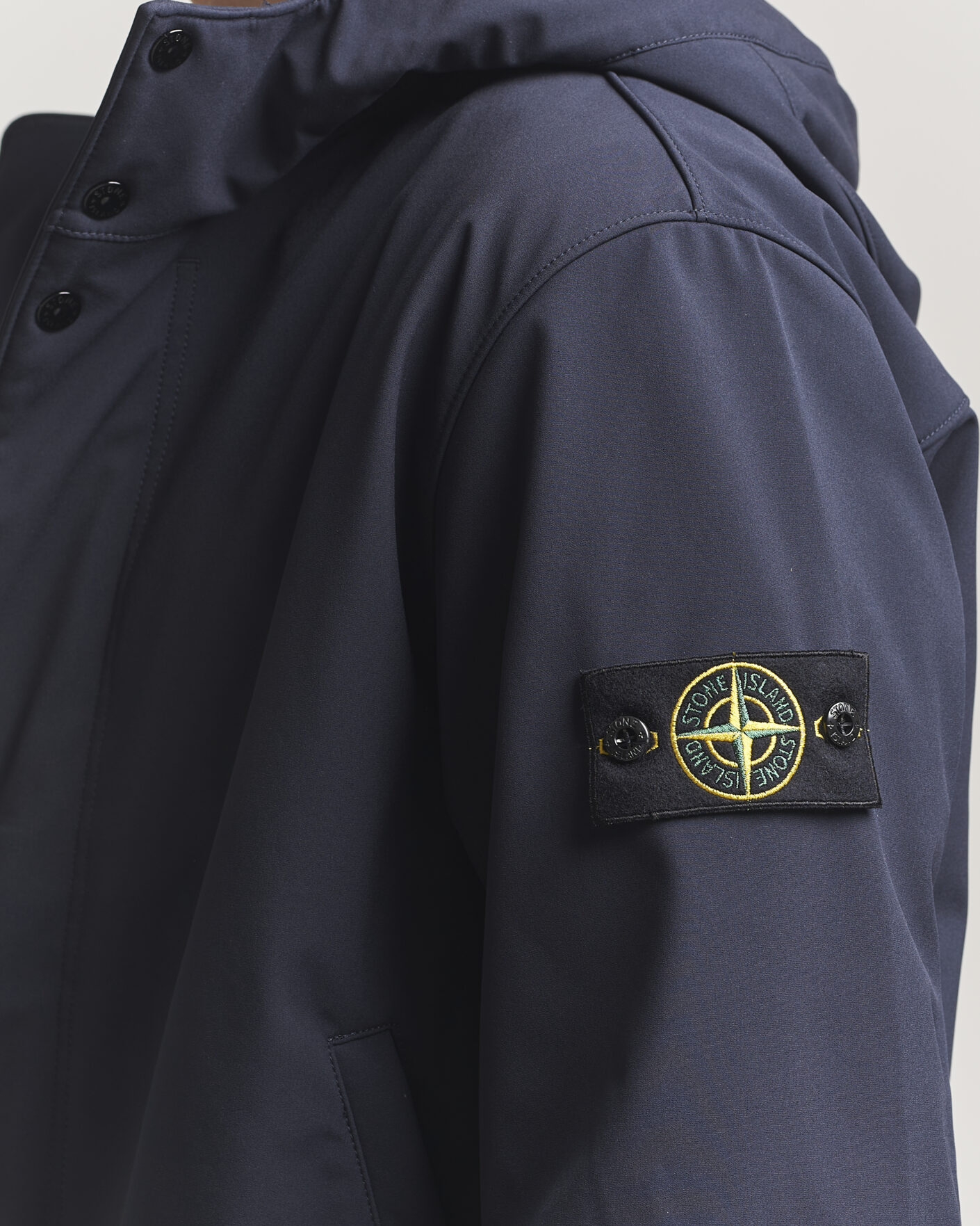 Hombres | Abrigos y chaquetas | Stone Island | Soft Shell Hooded Jacket Navy