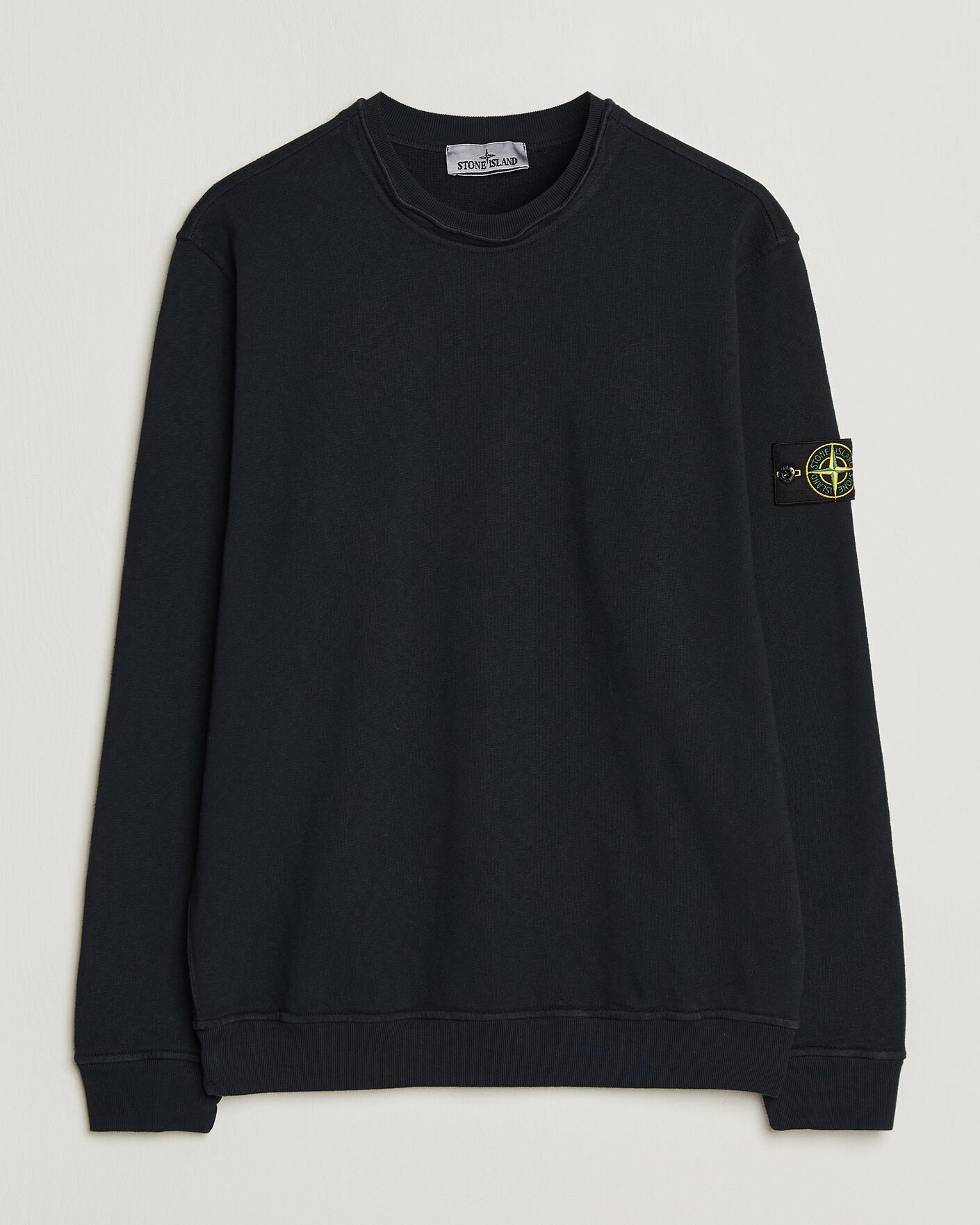 Hombres | Jerséis y prendas de punto | Stone Island | Old Dyed Cotton Sweatshirt Navy