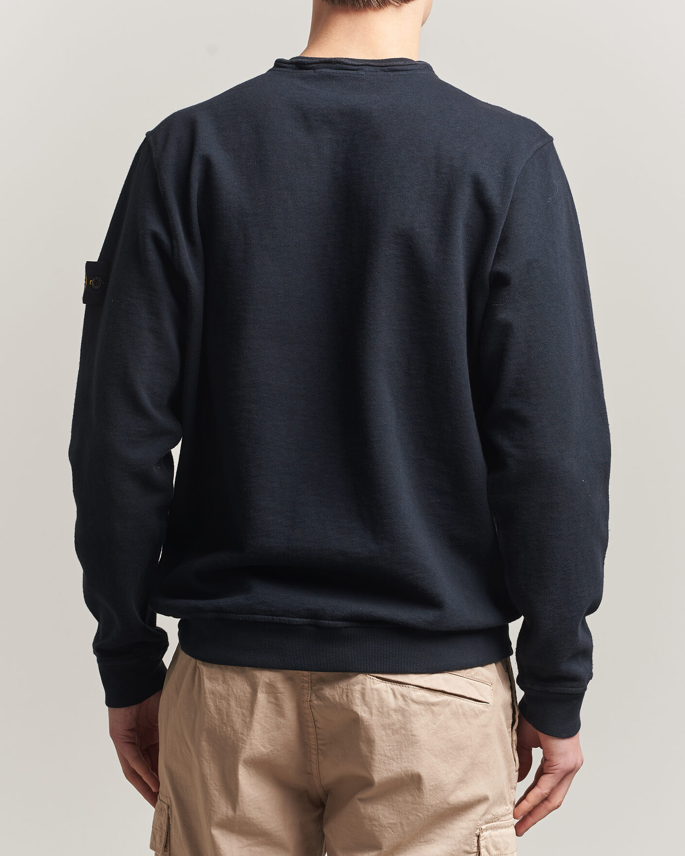 Hombres | Jerséis y prendas de punto | Stone Island | Old Dyed Cotton Sweatshirt Navy