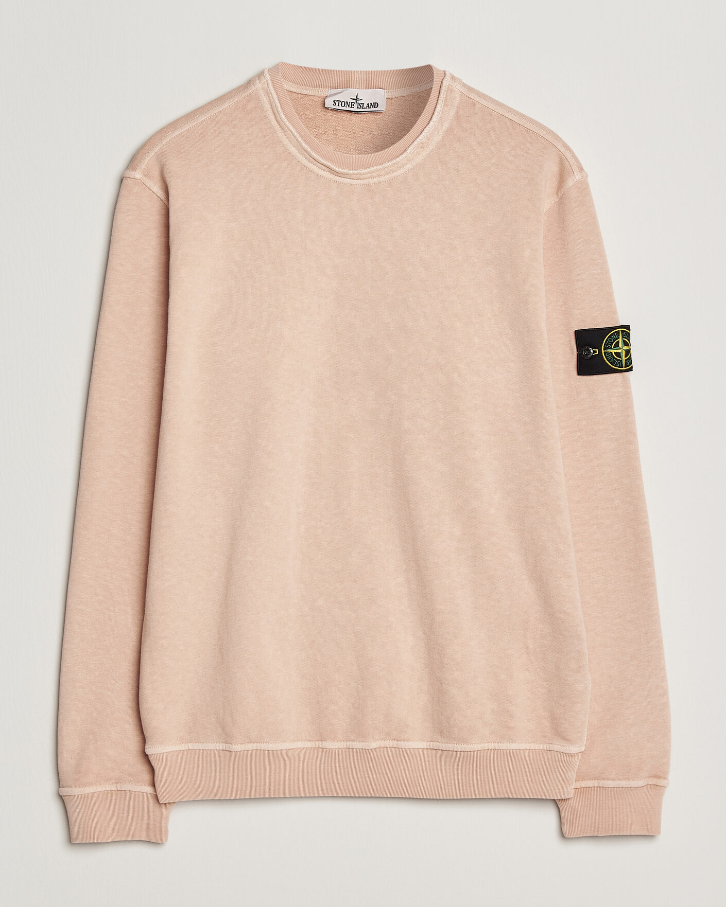 Hombres | Jerséis y prendas de punto | Stone Island | Old Dyed Cotton Sweatshirt Plaster Pink
