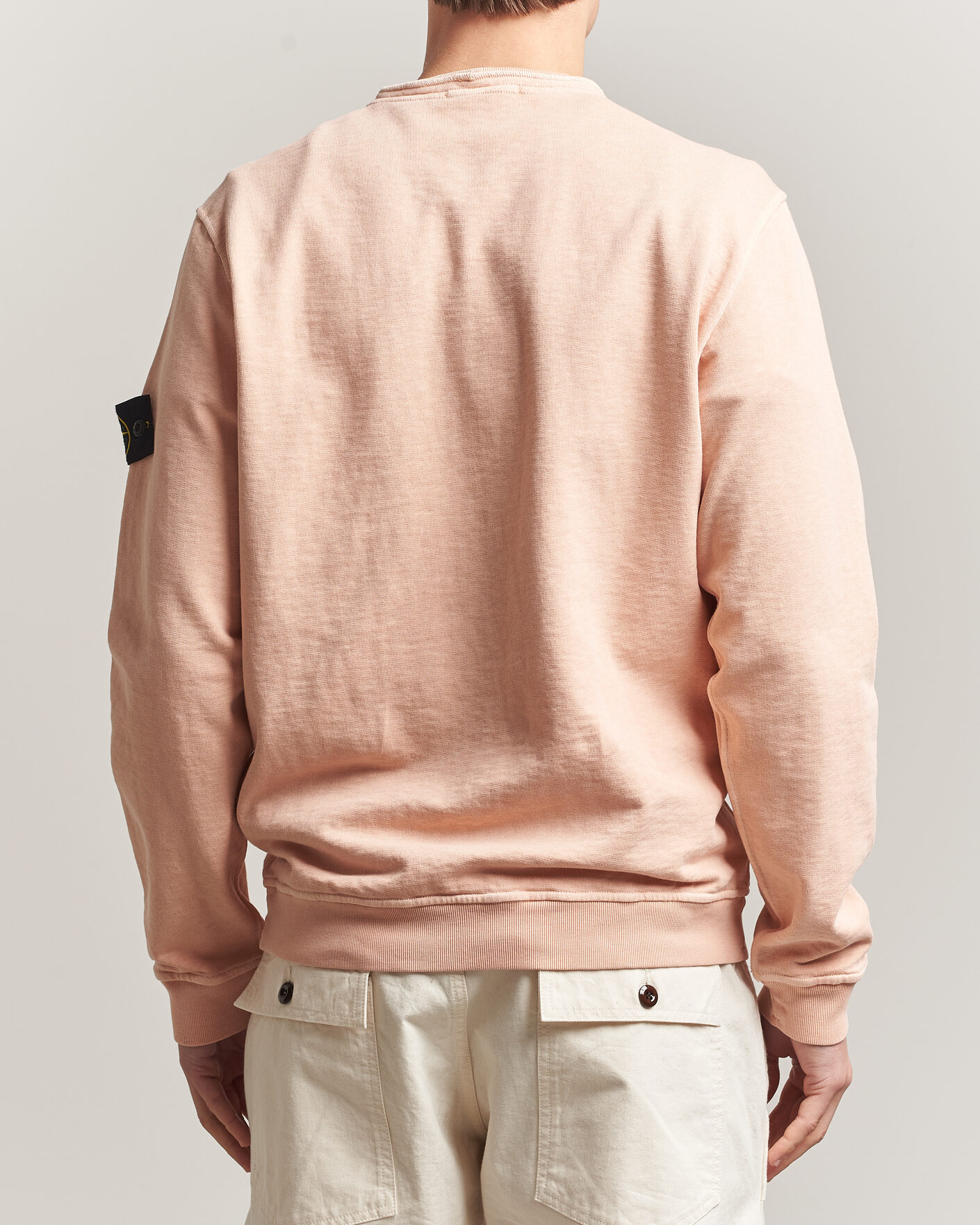 Hombres | Jerséis y prendas de punto | Stone Island | Old Dyed Cotton Sweatshirt Plaster Pink