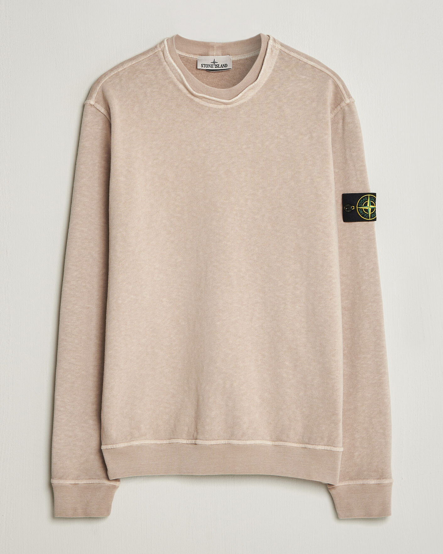 Hombres | Jerséis y prendas de punto | Stone Island | Old Dyed Cotton Sweatshirt Desert