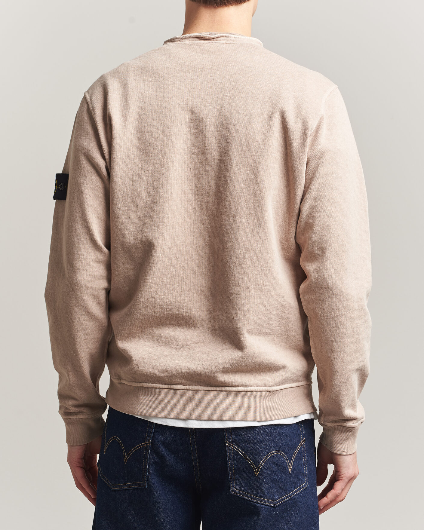 Hombres | Jerséis y prendas de punto | Stone Island | Old Dyed Cotton Sweatshirt Desert