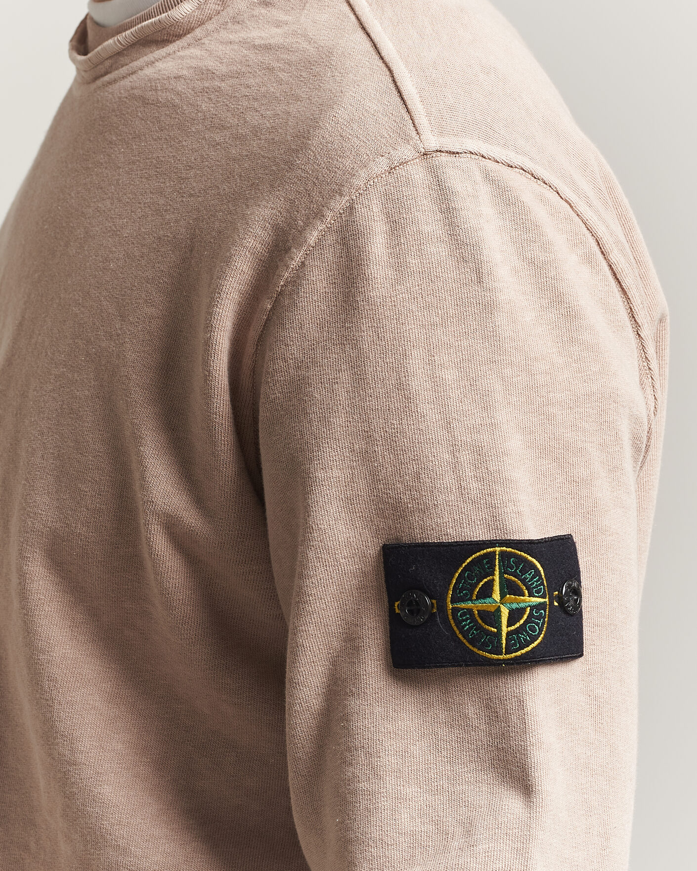 Hombres | Jerséis y prendas de punto | Stone Island | Old Dyed Cotton Sweatshirt Desert