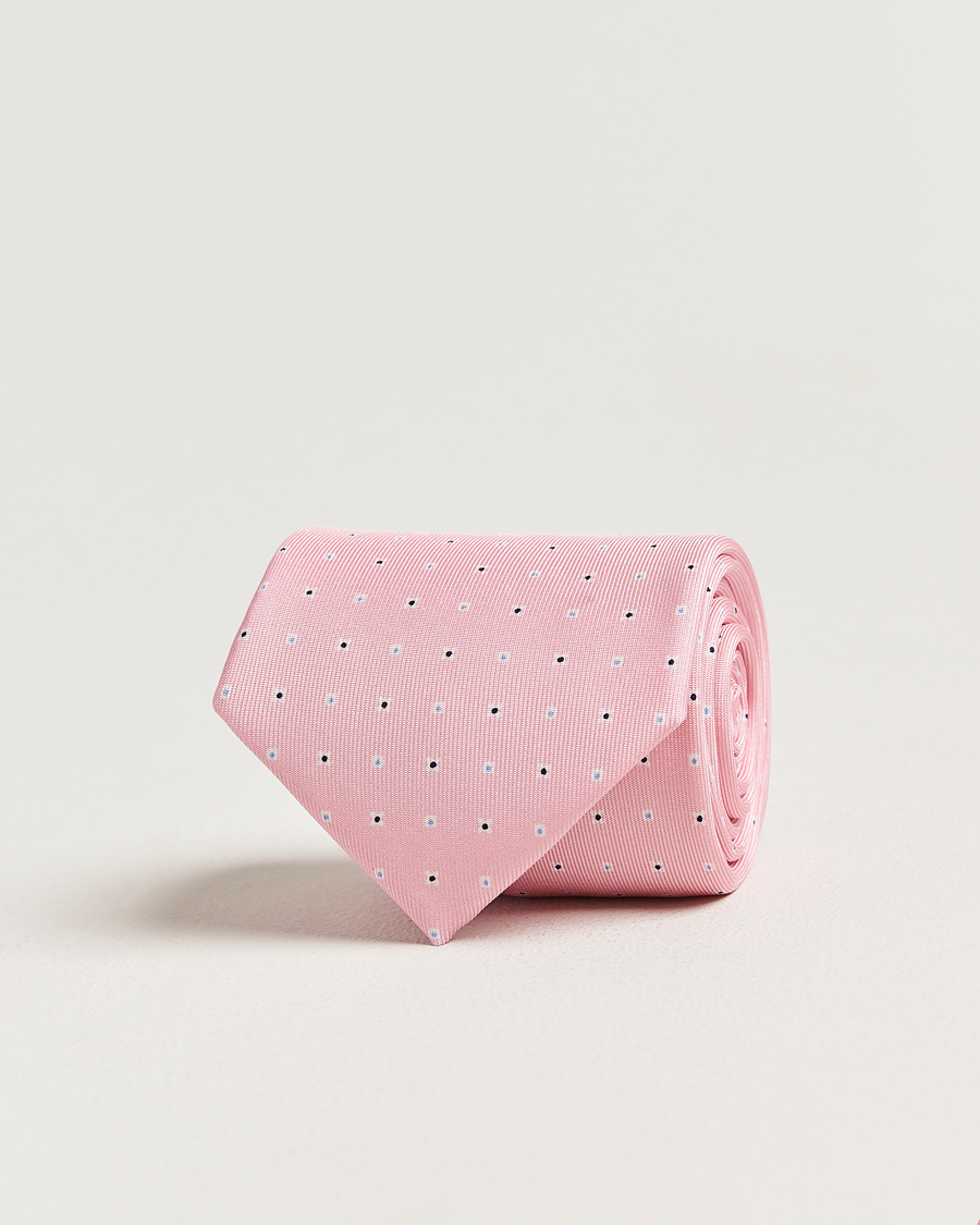 Hombres | Corbatas | E. Marinella | 3-Fold Printed Silk Tie Pink