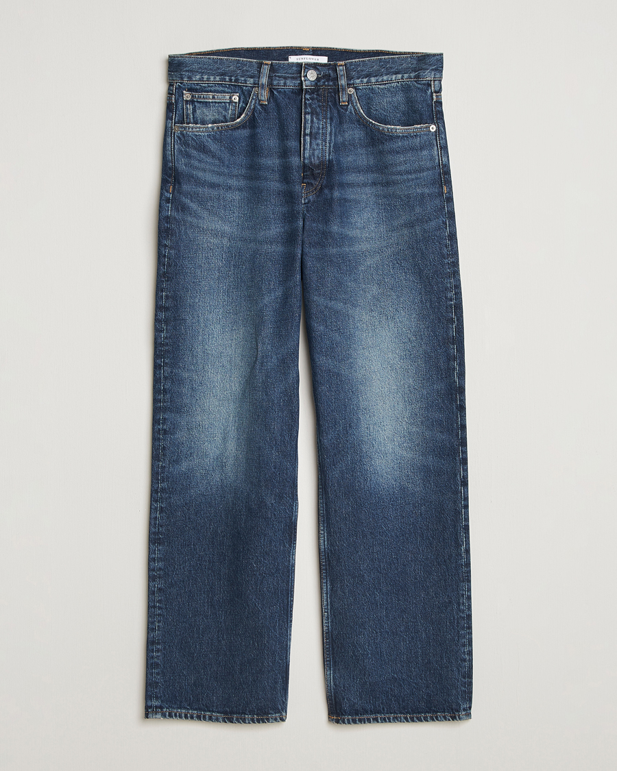 Hombres | Vaqueros | Sunflower | Loose Jeans Dark Blue Worn
