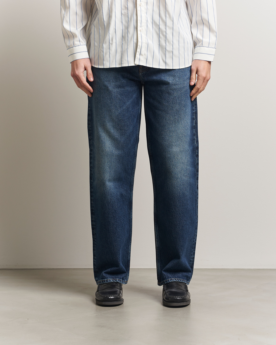 Hombres | Vaqueros | Sunflower | Loose Jeans Dark Blue Worn