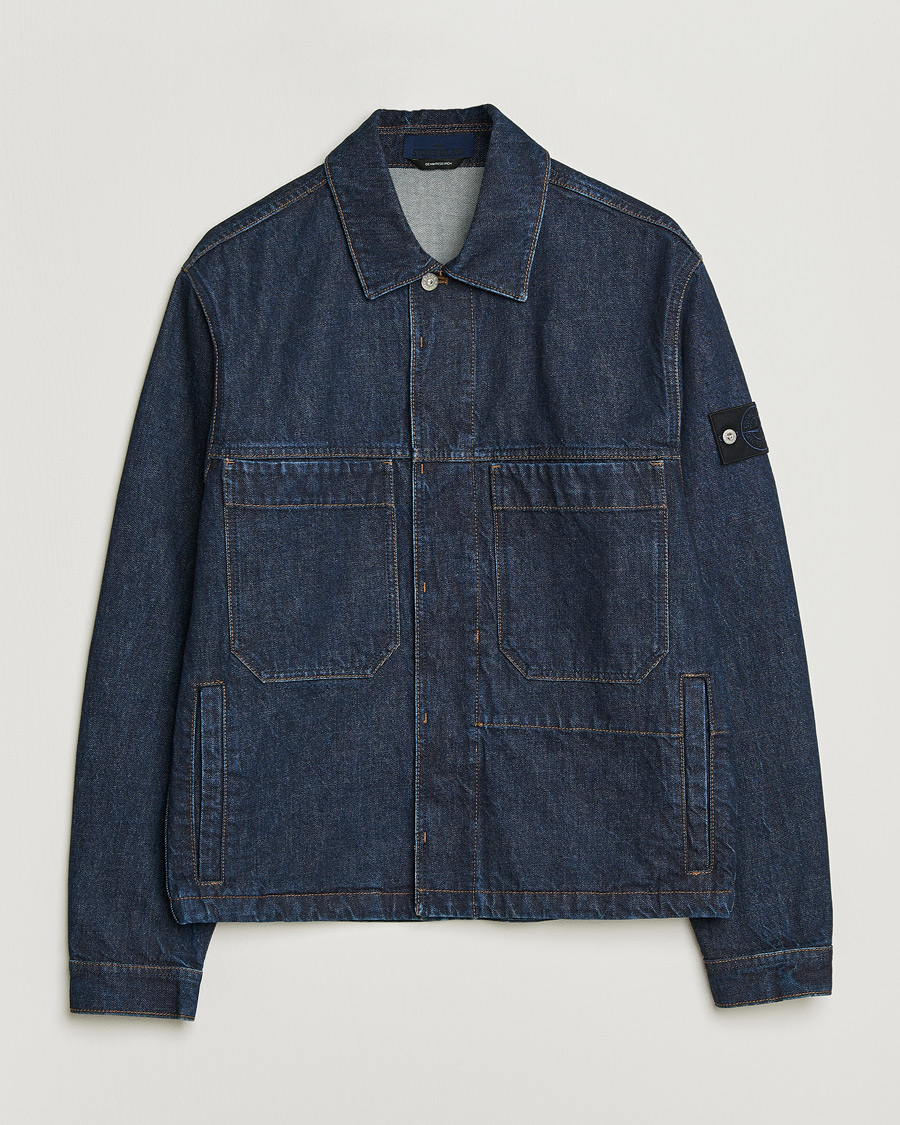 Hombres | Abrigos y chaquetas | Stone Island | Denim Jacket Blue Rinse