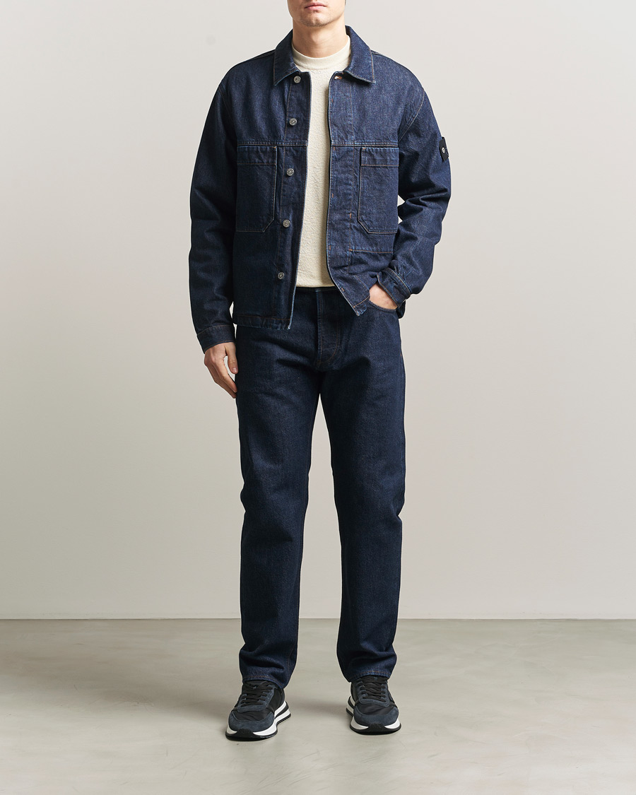 Hombres | Abrigos y chaquetas | Stone Island | Denim Jacket Blue Rinse