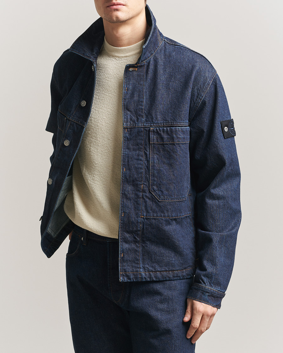 Hombres | Abrigos y chaquetas | Stone Island | Denim Jacket Blue Rinse