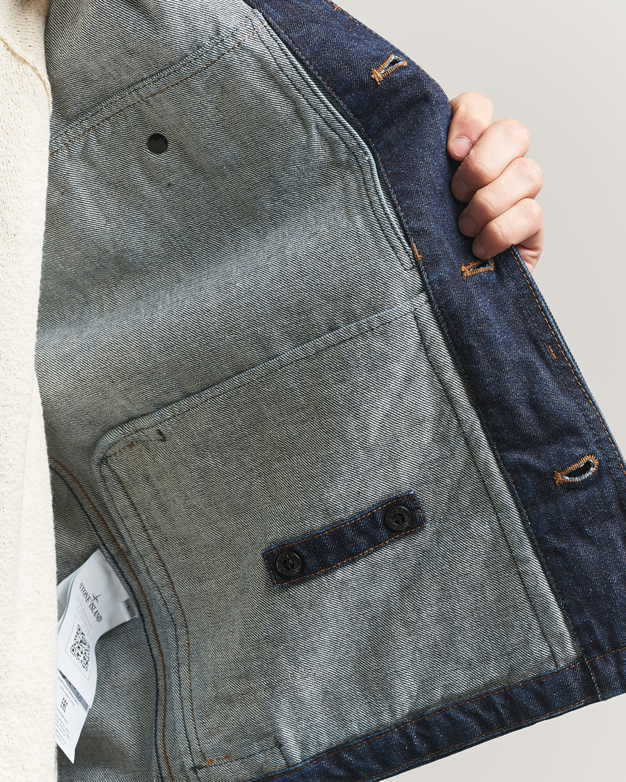 Hombres | Abrigos y chaquetas | Stone Island | Denim Jacket Blue Rinse