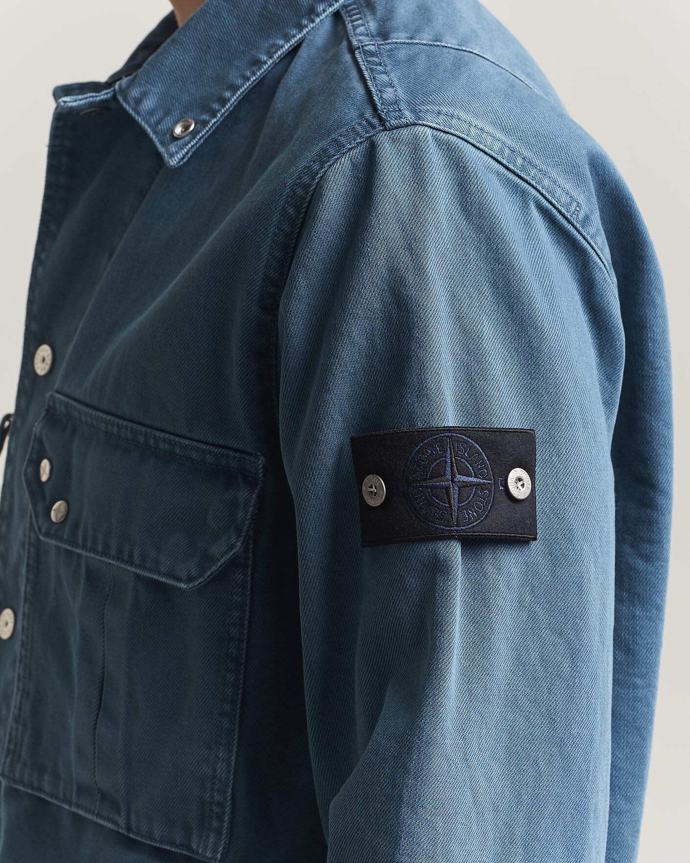 Hombres | Camisas | Stone Island | Denim Overshirt Indigo