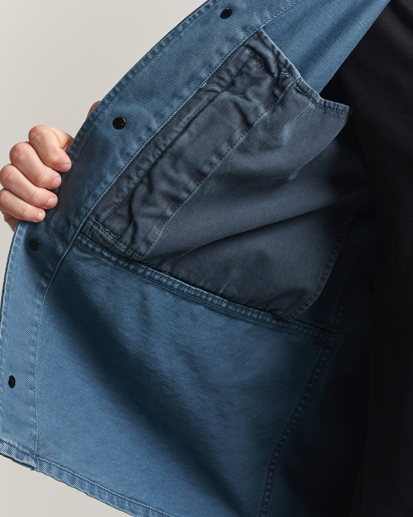 Hombres | Camisas | Stone Island | Denim Overshirt Indigo