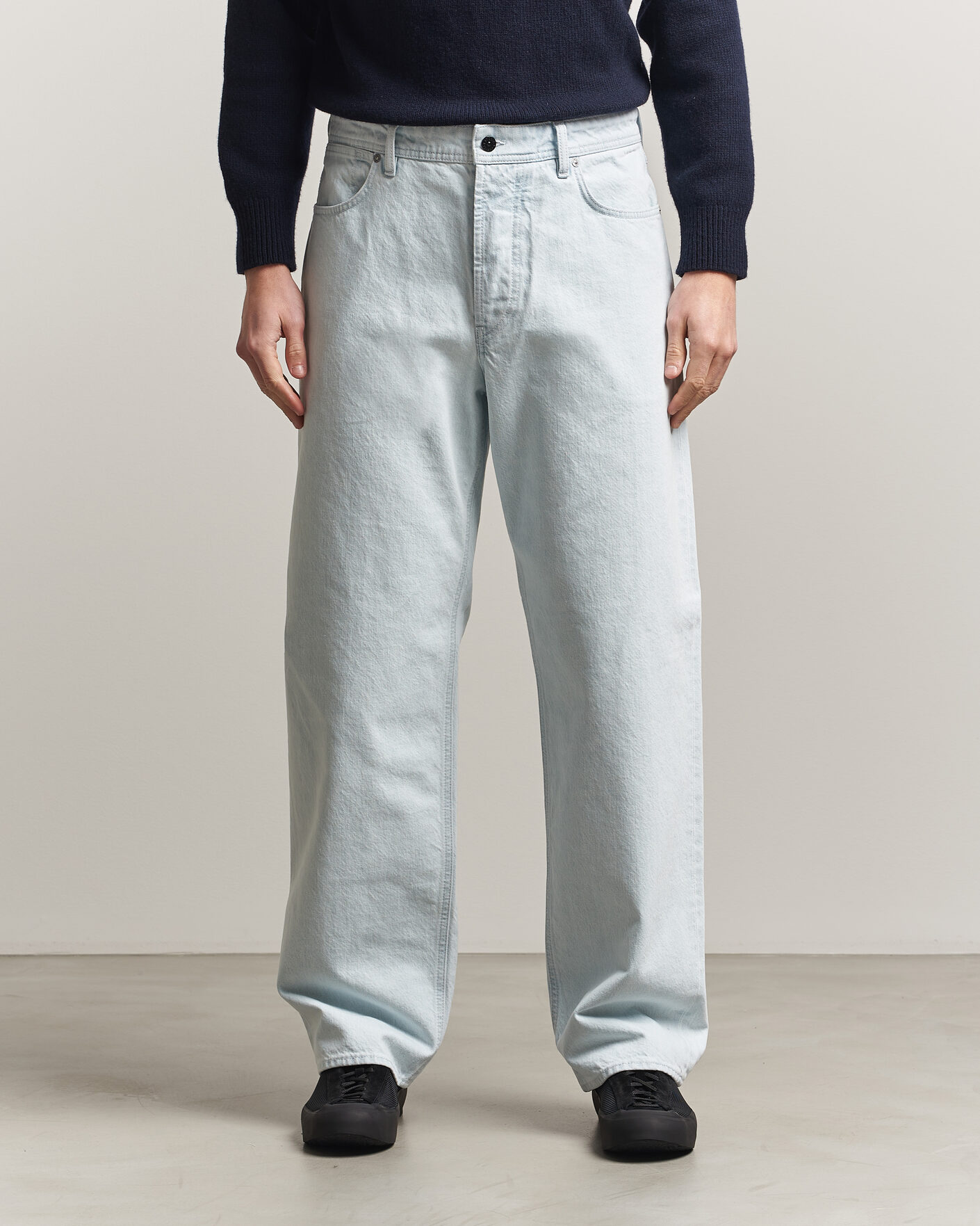 Hombres | Camisas | Stone Island | Loose Fit Denim Jeans Blue Extra Bleach