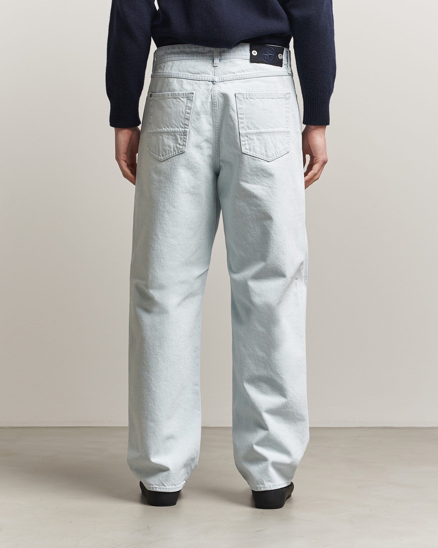 Hombres | Camisas | Stone Island | Loose Fit Denim Jeans Blue Extra Bleach