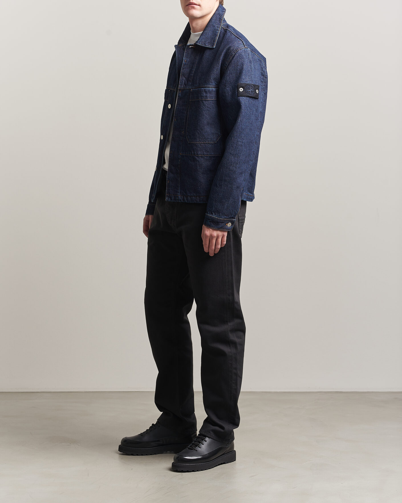 Hombres | Pantalones | Stone Island | Straight Fit Denim Jeans Black