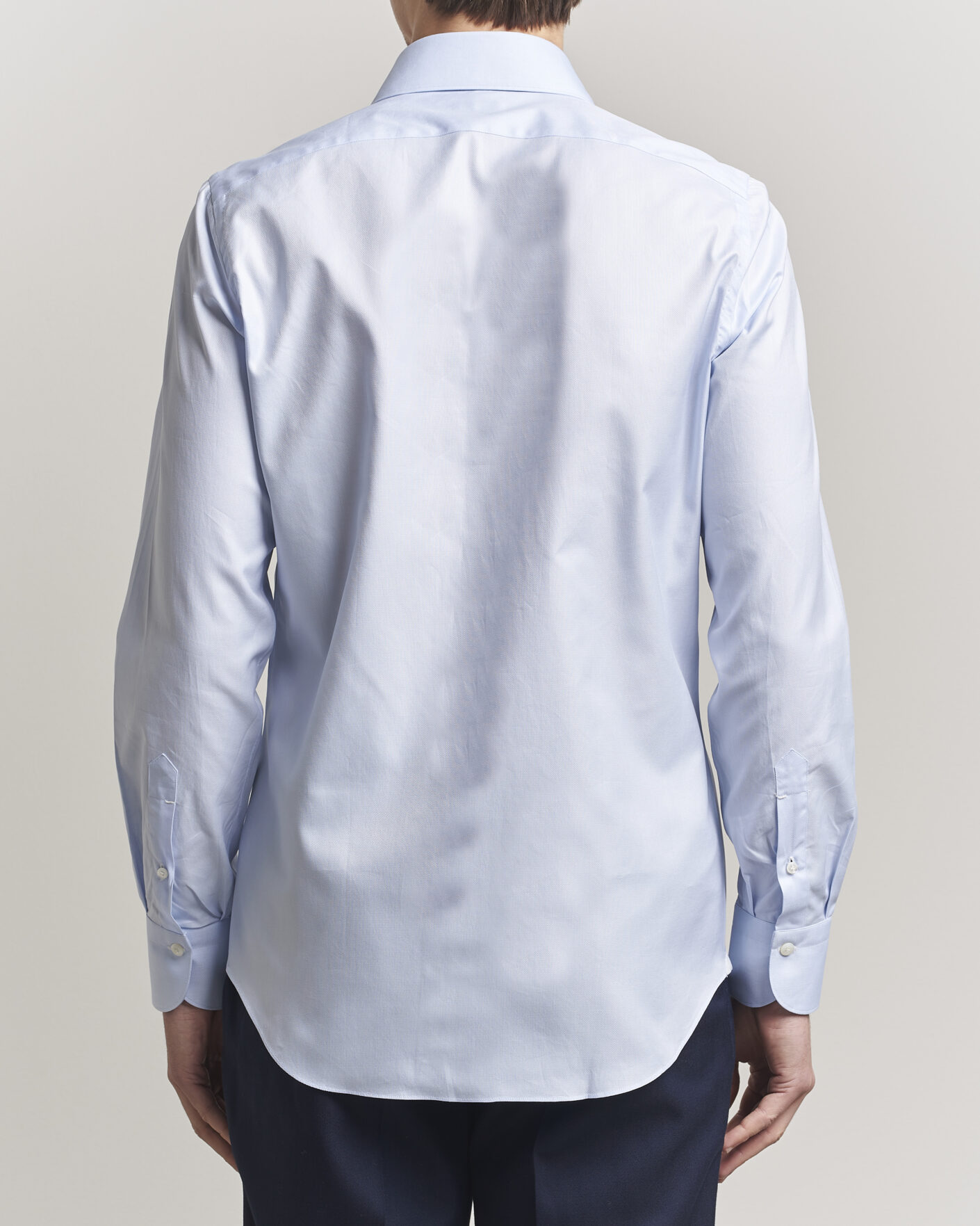 Hombres | Camisas | Finamore Napoli | Milano Slim Royal Oxford Dress Shirt Light Blue