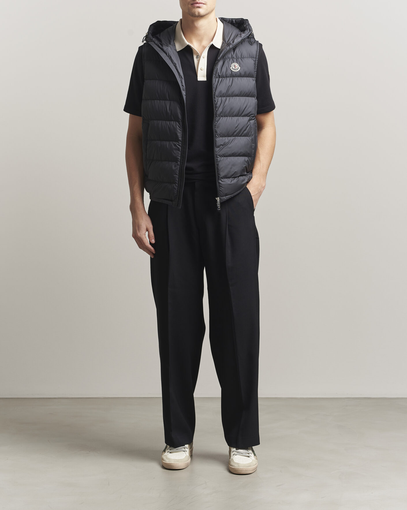 Hombres | Chalecos | Moncler | Marseillan Hooded Down Vest Black
