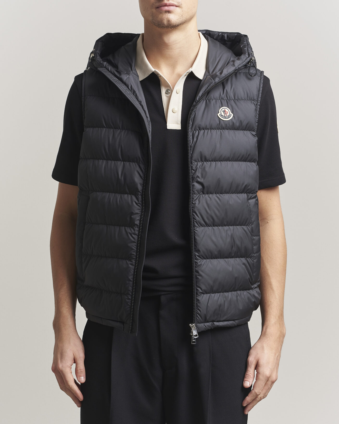 Hombres | Chalecos | Moncler | Marseillan Hooded Down Vest Black