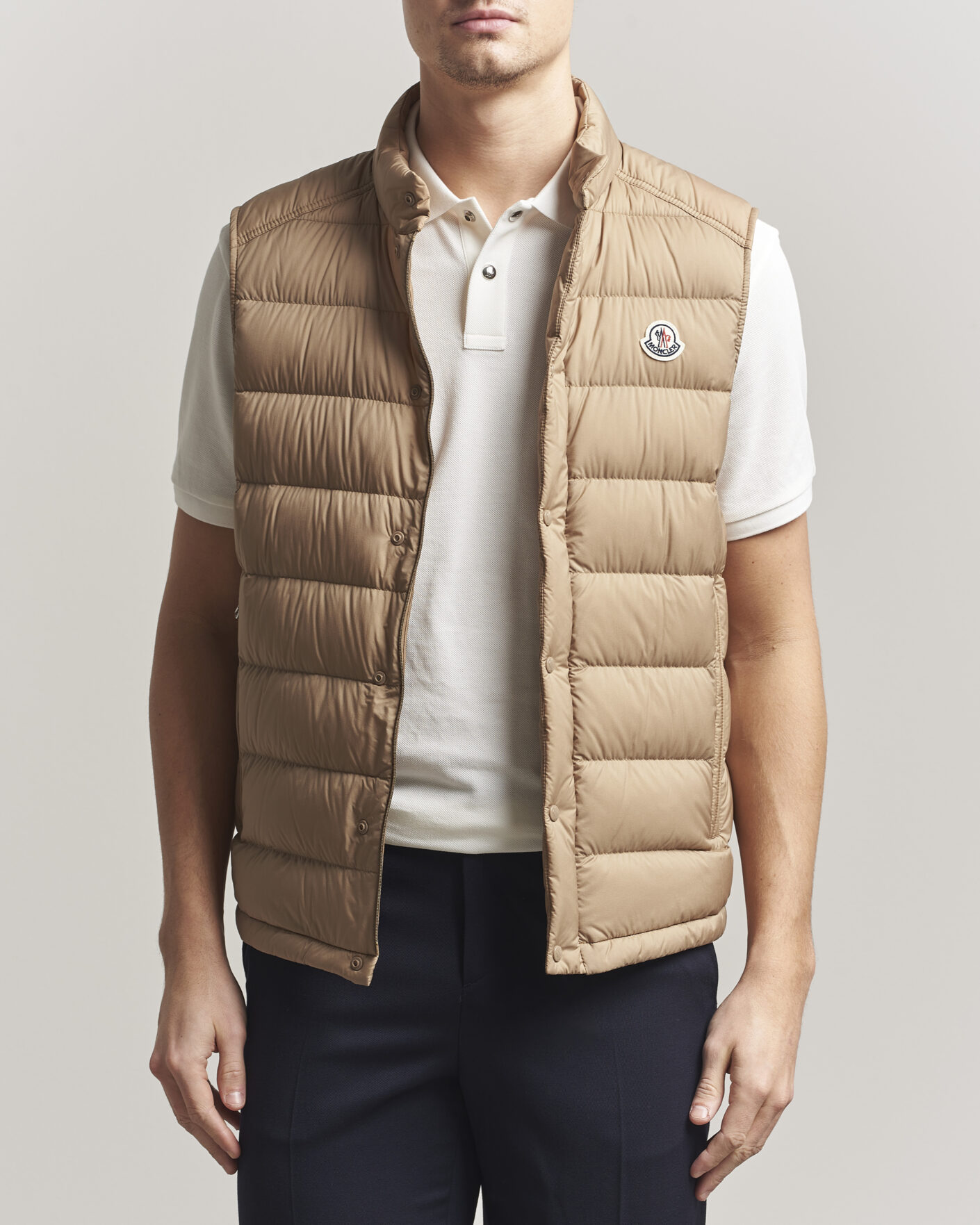 Hombres | Chalecos | Moncler | Barthe Down Vest Tan