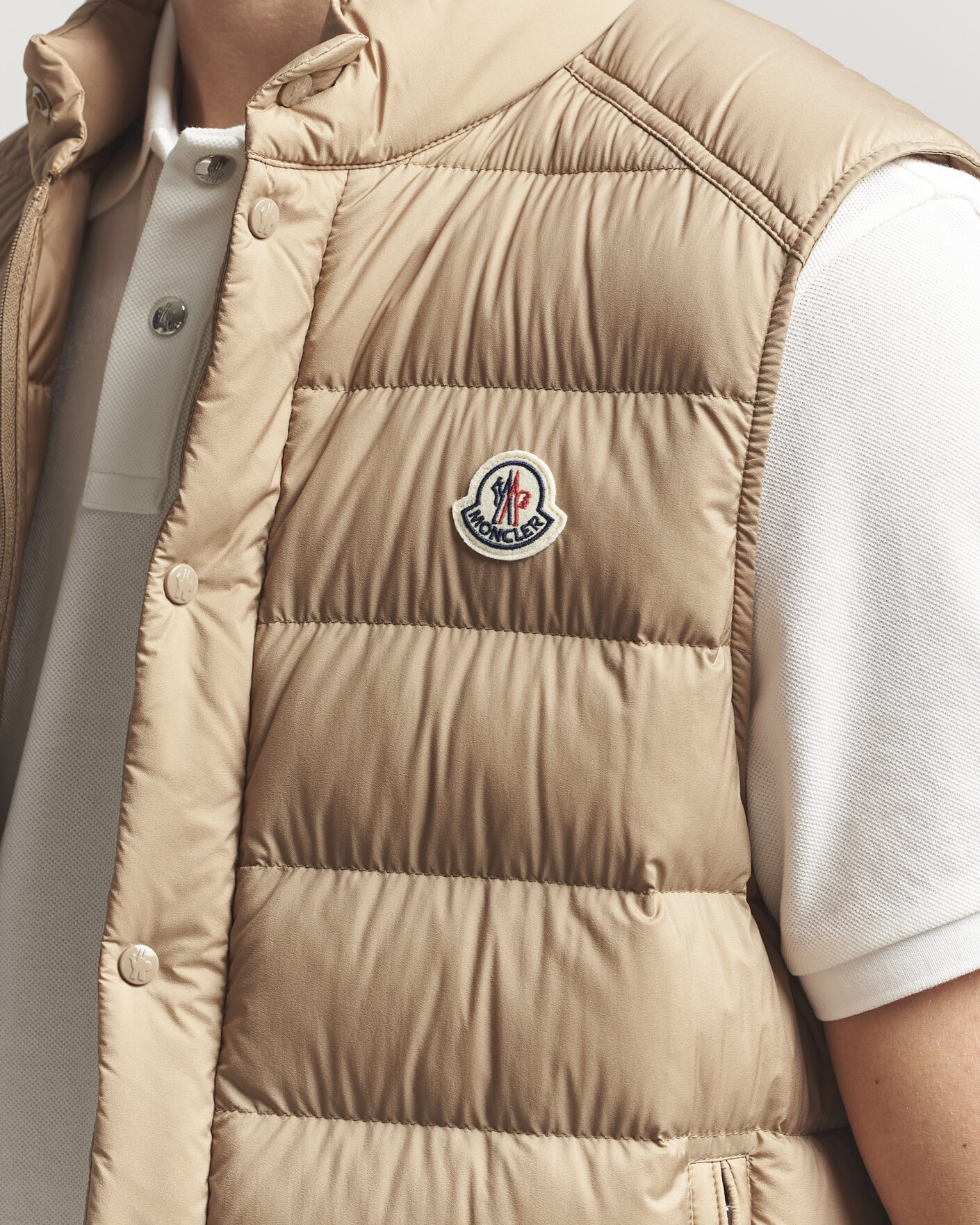 Hombres | Chalecos | Moncler | Barthe Down Vest Tan
