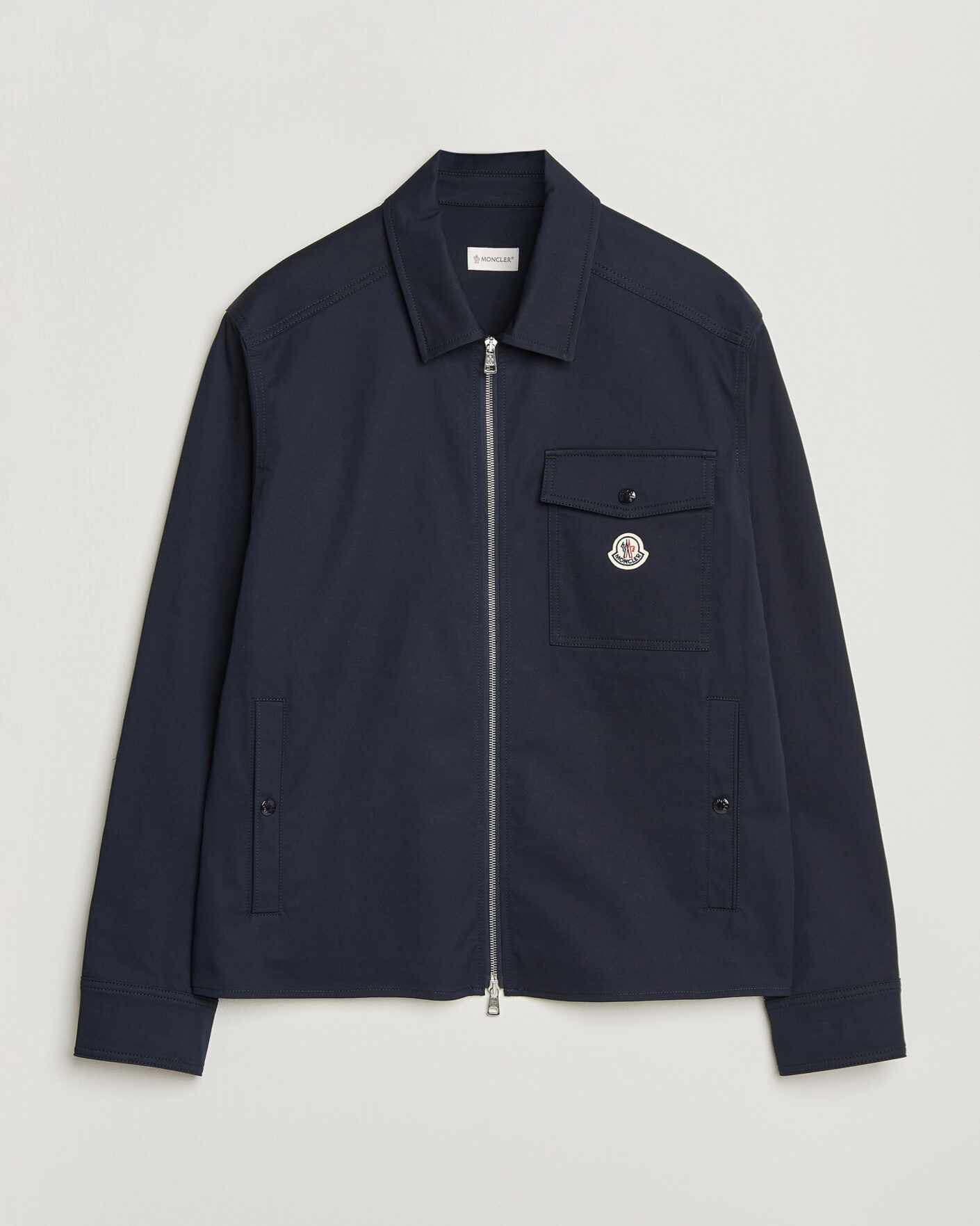 Hombres | Camisas | Moncler | Zip Overshirt Navy