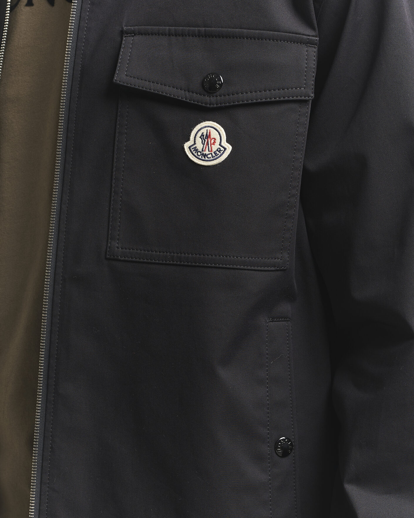 Hombres | Camisas | Moncler | Zip Overshirt Black