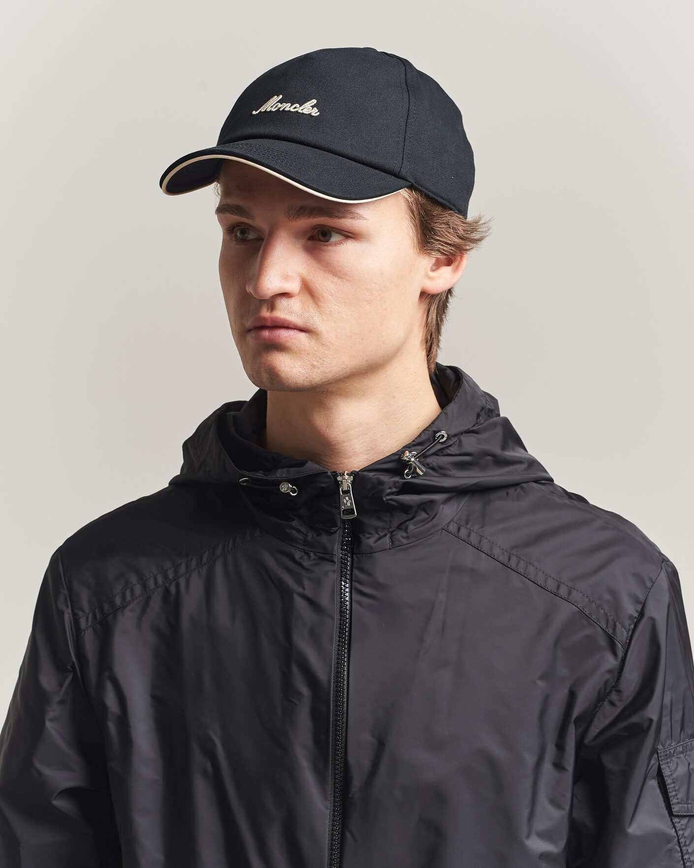 Hombres | Sombreros y gorras | Moncler | Signature Baseball Cap Black