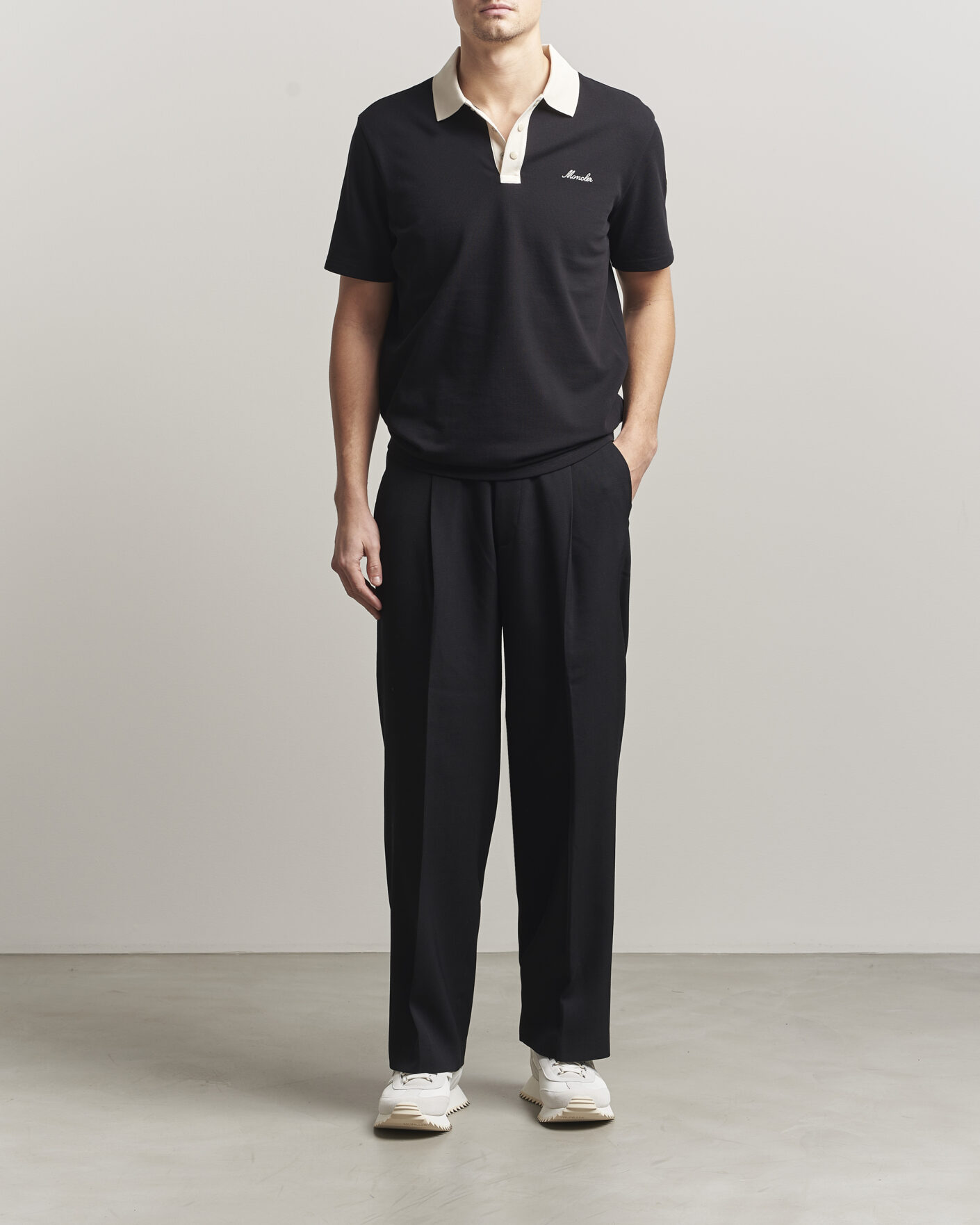 Hombres | Polos | Moncler | Signature Logo Polo Black