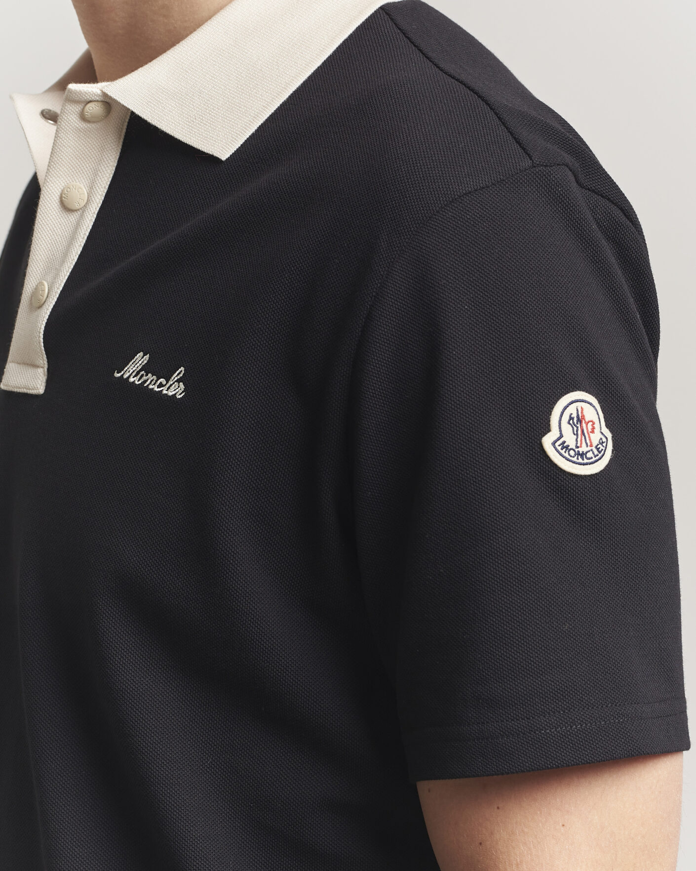 Hombres | Polos | Moncler | Signature Logo Polo Black